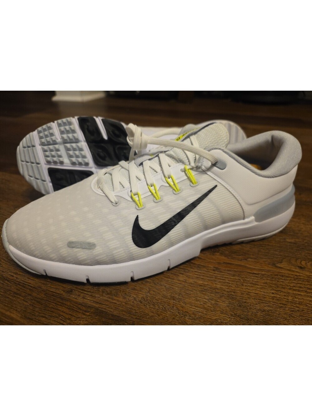 Nike Men's Free Golf NN Golf Shoes Size 10 WIDE White Black Pure Platinum